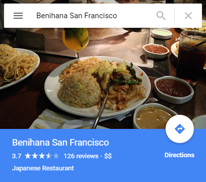 Benihana’s Restaurant